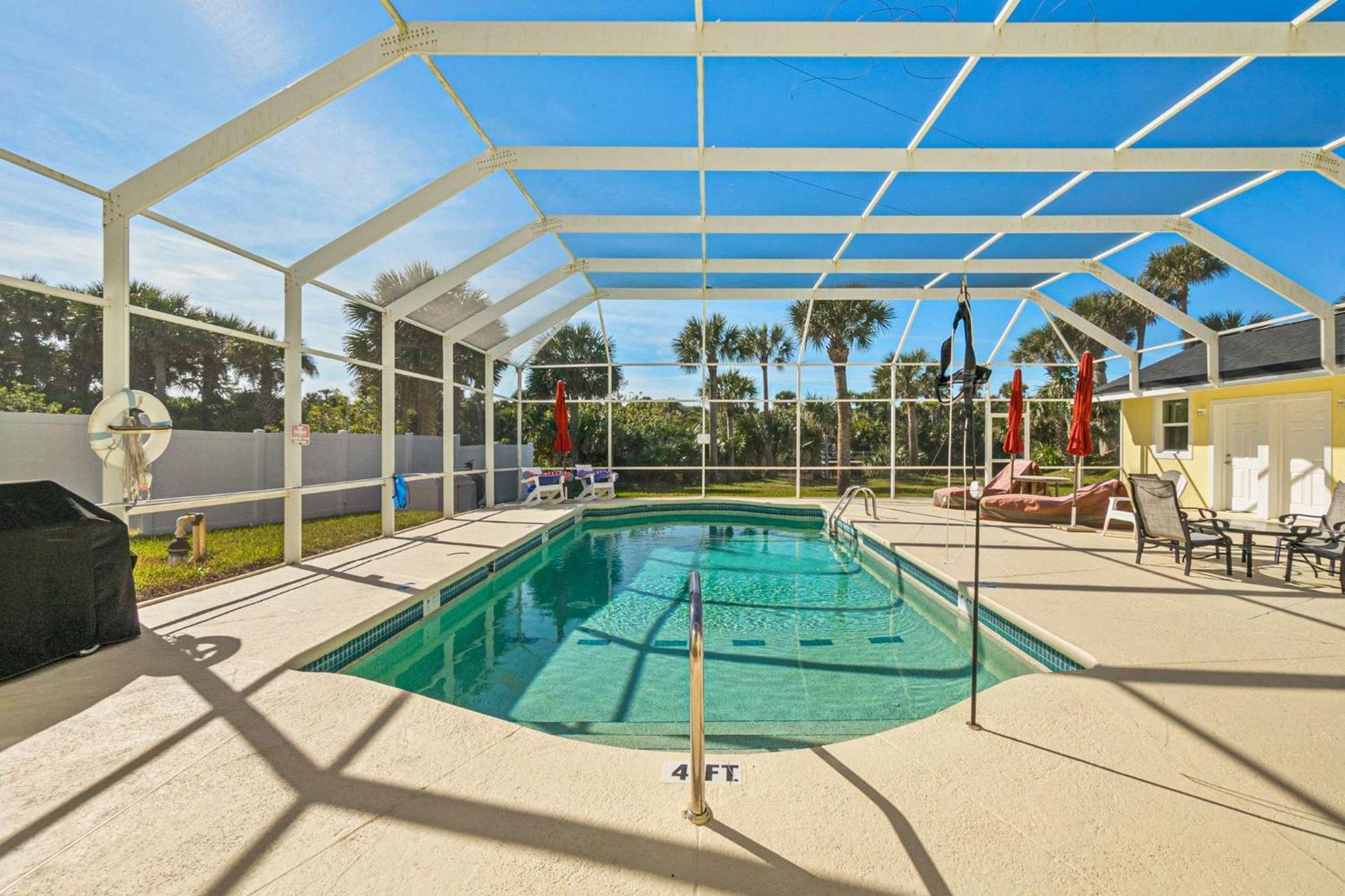 Flagler Beach Bed And Breakfast Pool Jaccuzzi Suite Eksteriør billede